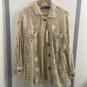 Zara crochet jacket
